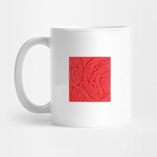 Stitches On Red Mug